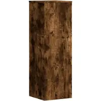 vidaXL Support pour plantes chêne fumé 33x33x100 cm bois d'ingénierie