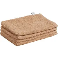 Yumeko - Gants de toilette - Coton - 15x22 - Beige