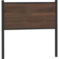 vidaXL Tête de lit de rechange aspect chêne brun 75 cm bois et acier