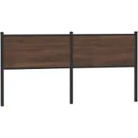 vidaXL Tête de lit de rechange aspect chêne brun 180 cm bois et acier