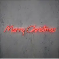 Luca Lighting Lampe murale de Noël rouge néon - Joyeux Noël