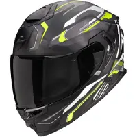 Scorpion EXO-GT SP Air Augusta, casque intégral ,Mat Noir/Gris/Jaune Néon ,M