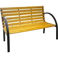 Hi Banc De Parc Marron 122x60x81 Cm