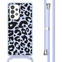 IMoshion Coque design en silicone avec cordon Samsung Galaxy A53 - Animal Lila