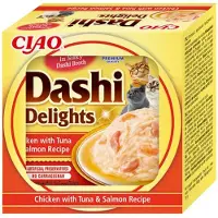 Inaba Cat Dashi Delights Poulet, thon et saumon 6x70 g