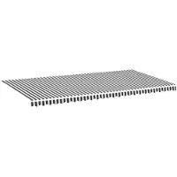vidaXL Ersatztuch für awning 6x3 m Anthrazit -geläutet und weiß