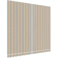 vidaXL Toile de store Multicolore Rayé 4x3,5 m