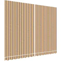 vidaXL Toile de store Multicolore Rayé 4x3 m