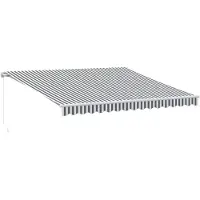 vidaXL Store manuel anthracite & blanc 400x300 cm