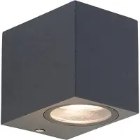 QAZQA Applique murale moderne gris foncé IP44 - Baleno