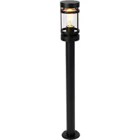 QAZQA Lampe d'extérieur intelligente noire 80 cm IP44 avec Wifi ST64 - Gleam