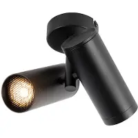 QAZQA Spot intelligent noir 2 lumières avec Wifi GU10 - Scopio Honey