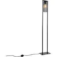QAZQA Lampadaire moderne intelligent noir avec WiFi ST64 - Balenco Wazo