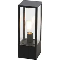 QAZQA Lampe sur pied d'extérieur intelligente noire 40 cm avec WiFi ST64 - Charlois