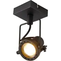 QAZQA Spot encastré intelligent noir avec Wifi GU10 - Suplux