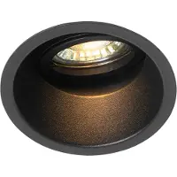 QAZQA Spot encastré intelligent noir orientable avec Wifi GU10 - Alloy