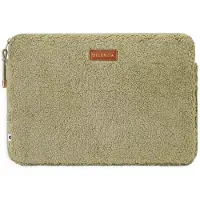 Selencia Housse laptop teddy 15-16 pouces - Sage Green