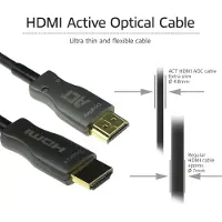 ACT Ak3938 Hybrid Hdmi Cable 80 M Doré