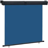 vidaXL Store latéral de balcon 165x250 cm bleu