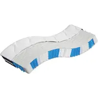 vidaXL Matelas à ressorts ensachés de fermeté moyenne 90x190 cm