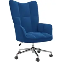 vidaXL Fauteuil relax bleu velours