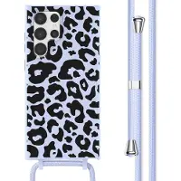 IMoshion Coque design en silicone avec cordon Samsung Galaxy S22 Ultra - Animal Lila