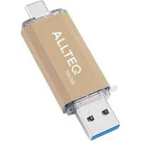 Allteq Clé USB 3.1 - L'or - 128 GO -