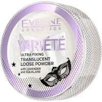 Eveline Cosmetics Eveline Variete Poudre libre transparente à la lavande et au squalane, 5 g