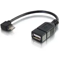 C2G Mobile Device USB Micro-B to USB Device OTG Adapter Cable - Adaptateur USB - USB (M) pour Micro-USB de type B (F) - 15 cm - noir