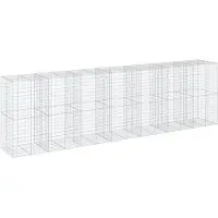 vidaXL Gabion avec couvercle 700x100x200 cm Fer galvanisé