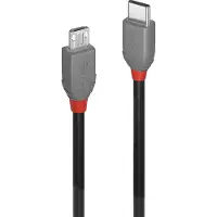 Lindy 36890 Câble USB 2.0 Type C/Micro-B Anthra Line M/M 0.5m