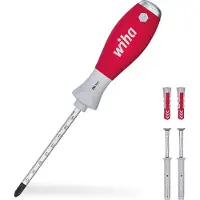 Wiha sb534s5 chevilles trou Raquettes, SoftFinish avec chevilles, 5 pièces, installation sans bohen et outils électriques, convient pour gaz béton béton cellulaire, Ytong, pierre ponce