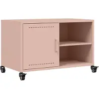 vidaXL Armoire TV rose 68x39x43,5 cm Acier