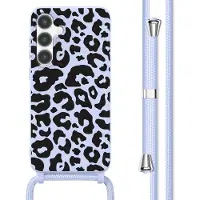 IMoshion Coque design en silicone avec cordon Samsung Galaxy S24 Plus - Animal Lila