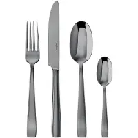 Sambonet Flat Edelstahl/PVDschwarz Besteck 24tlg.Vh. S0015-S00019-62712B81