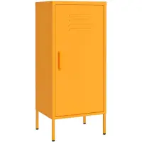 vidaXL Armoire de rangement Jaune moutarde 42,5x35x101,5 cm Acier