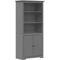 vidaXL Bibliothèque BODO gris 82x40x173 cm bois de pin massif