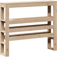 vidaXL Tête de lit avec étagères 75 cm pin massif