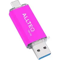 Allteq Clé USB 3.1 - Rose - 128 GO -