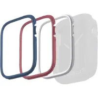 Uniq Pack de 3 lunettes – Pack de lunettes Moduo pour Apple Watch - 44 / 45 mm - Blue & Red & White