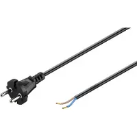 Pro Câble de raccordement universel pour aspirateur 10 m, noir (10 m), Câble d'alimentation, Noir