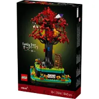 LEGO Ideas Arbre de famille, modèle d'arbre généalogique en kit pour adultes, home déco pour le salon, cadeau photo créatif pour maman et papa, support pour photos et souvenirs 21346