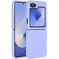 Accezz Coque Liquid Silicone Samsung Galaxy Z Flip 6 - Violet