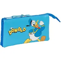 Safta Trousse à crayons triple Disney Donald Duck