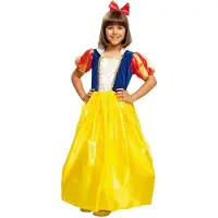 MOM Snow White Girl Costume Jaune 10-12 Years Enfants