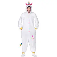 MOM Costume Kigurumi Licorne Avec Capuche Et Queue Homme