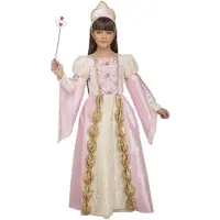 MOM Queen Girl Costume Rose 7-9 Years Enfants