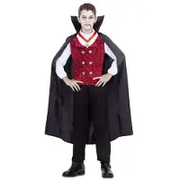 MOM Vampire Kids Costume Rouge 3-4 Years Enfants