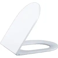 Qeramiq Dely Abattant WC - frein de chute - déclipsable - Slim - Blanc brillant SW1159504