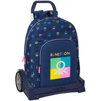 Safta Avec Le Développement Du Chariot Benetton Sac à Dos Bleu Bleu One Size